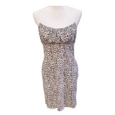 Urban Outfitters Spaghetti Strap Patterned Dress Large NWT NEW! Black White