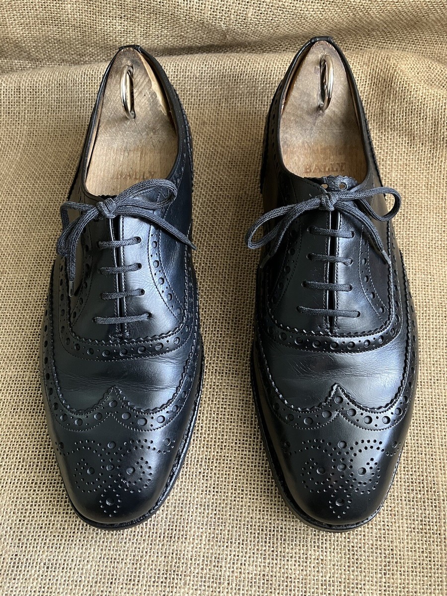 Church's Chetwynd Men's Black Leather Wingtip Oxford Shoes Size UK