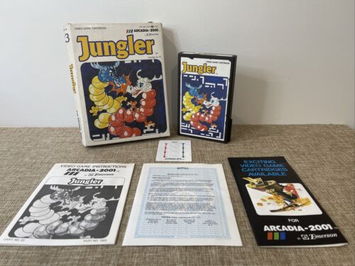 Arcadia-2001 Emerson JUNGLER Cart: 23 Rare Retro Vintage game 1982 Complete/Boxd - Picture 1 of 15