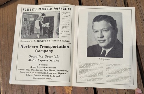 1941 Green Bay Packers Chicago Bears Football Game Program Lambeau - Picture 8 of 11