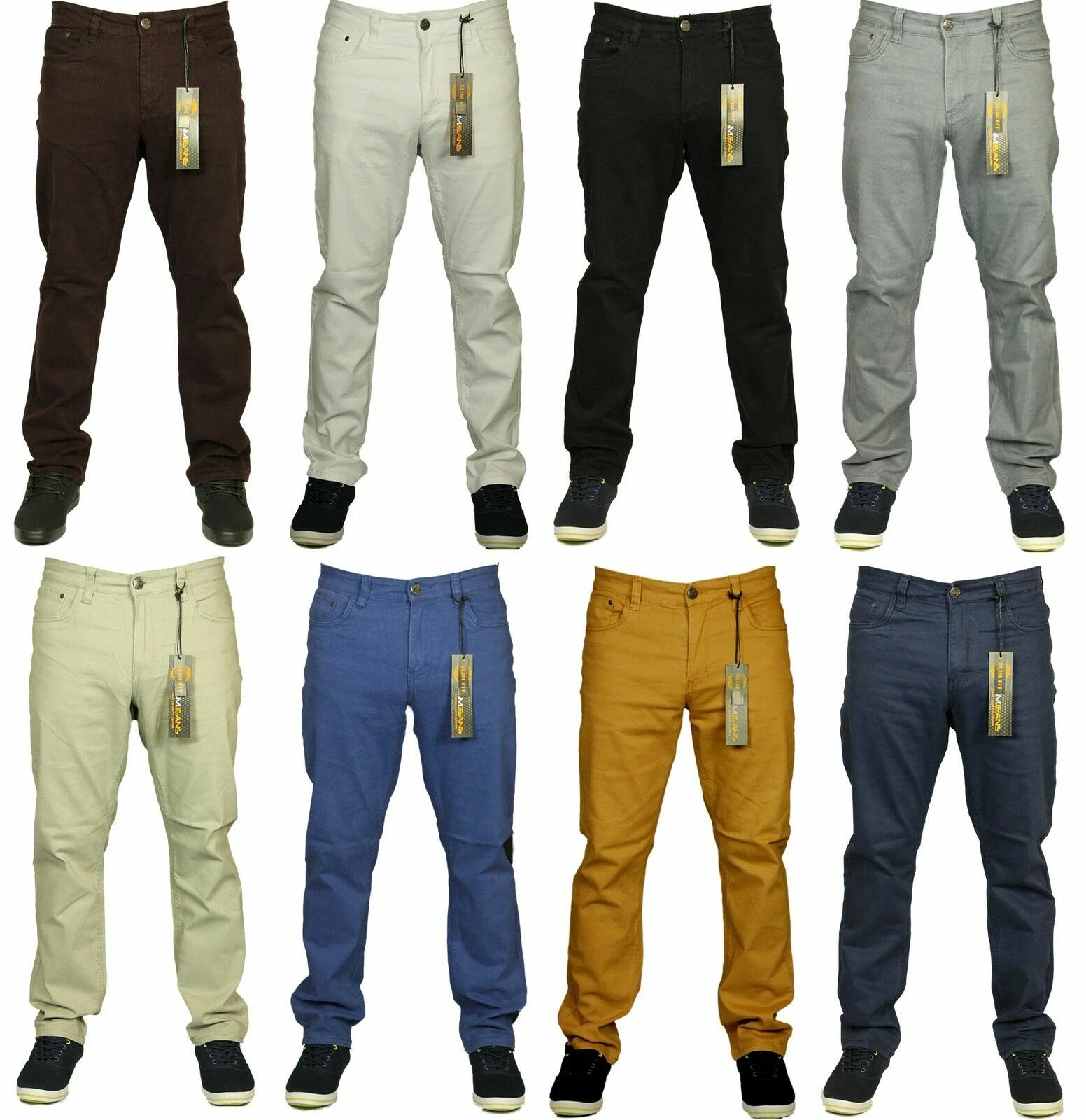 Mens Kam Stretch Chinos Straight Leg Big King Size Jeans Trousers Pants 28-60"
Opens in a new window