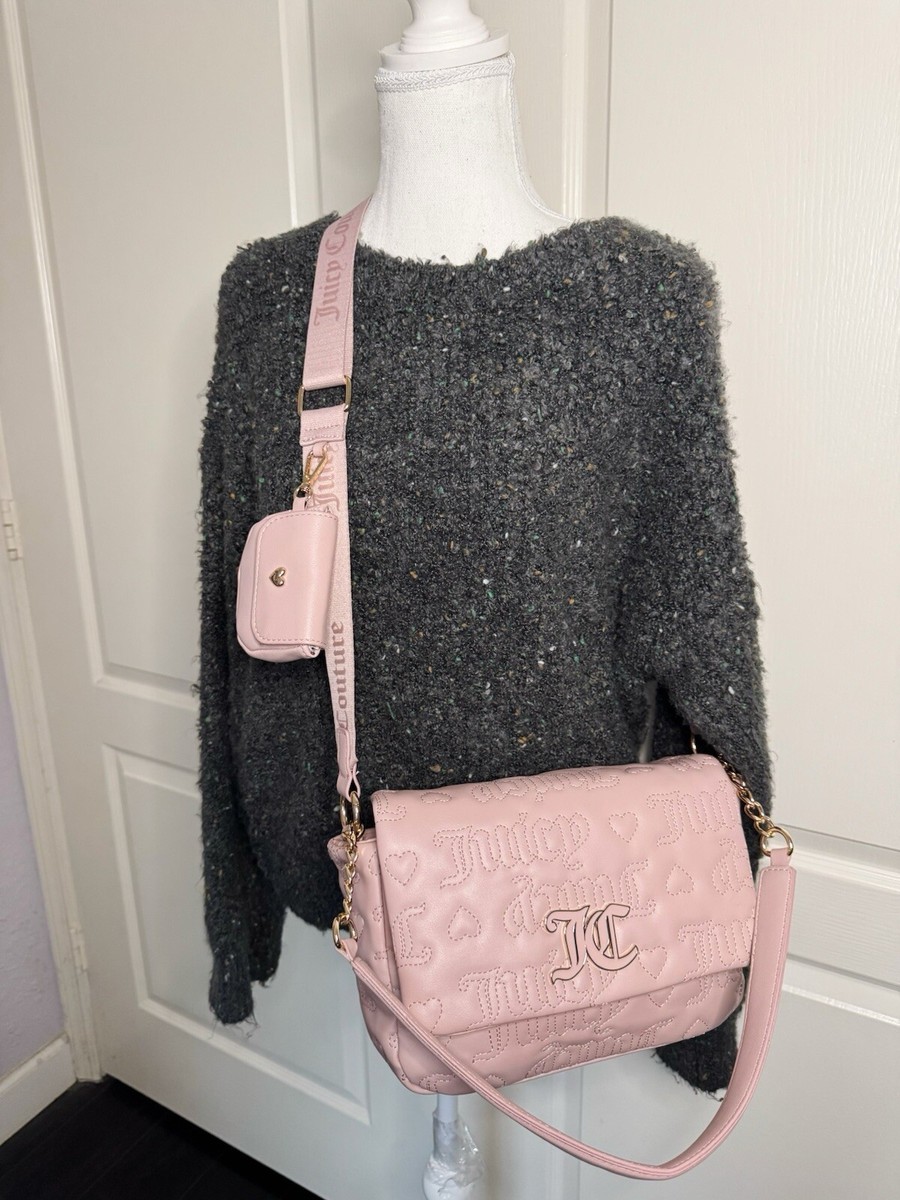 Juicy Couture ピンク マザーズバッグ　美品 Juicy Couture Juicy Pink Girls Just Wanna Have Fun Shoulder