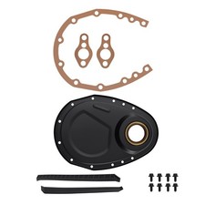 Engine Front Cover Set For Chevy Small Block V8 283-400 1958-1986 Steel Black