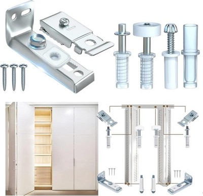 Bifold Door Hardware Repair Kit - Ideal Replacement Parts for Bi - Fold & Slidin