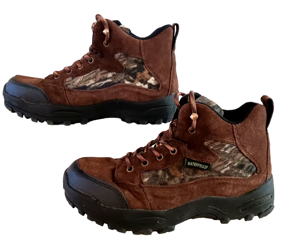 Game Winner Run-N Gun Hiker Camo Leather Nylon Mens Waterproof Boots Size 10M - Image 4 of 4