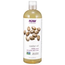 NOW FOODS Castor Oil 16 fl oz, Clearance for Best By 10/2026