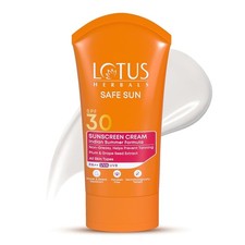 Lotus Herbals Safe Sun Sunscreen Cream , Black Plum Extract Women  Men  50g.