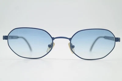 Lunettes De Soleil Vintage FENDISSIME F096 Oval Bleu Métal - Photo 1/4