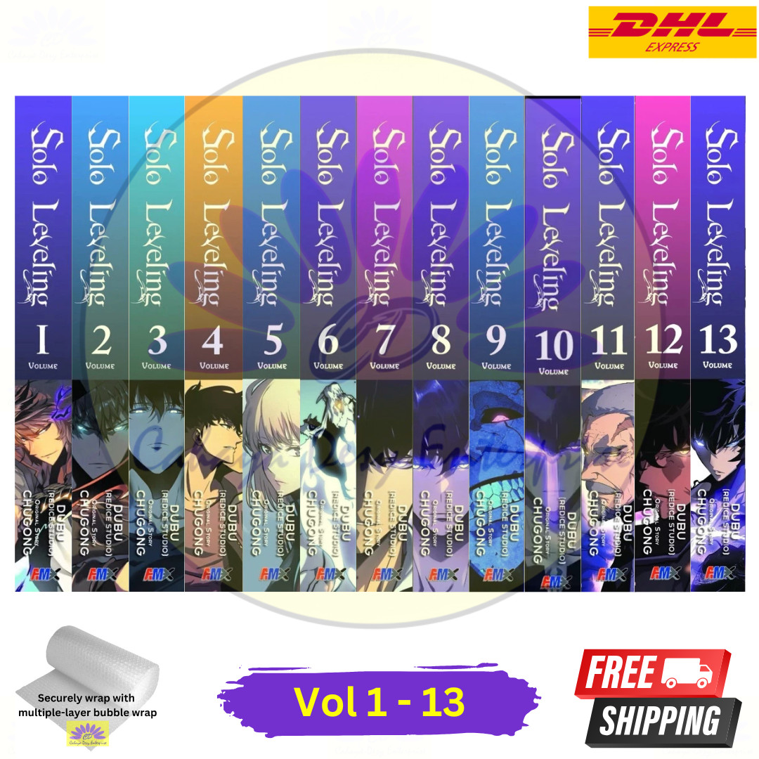 Juego manga nivelación en solitario inglés vol 1-13 Manhwa cómic de Chugong envío rápido