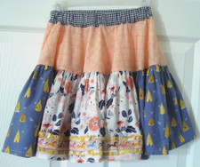 Matilda Jane Platinum Multi Print Floral Skirt Size 6 NEW