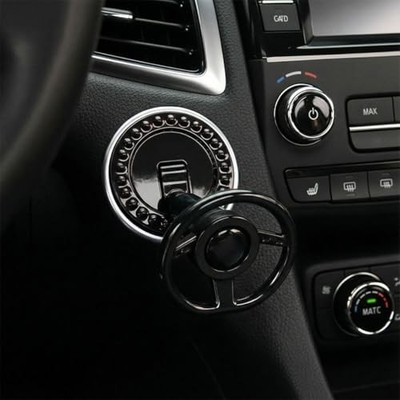  Car Joystick Push Start Button Cover, Cool Metal Auto Engine Start Stop Black