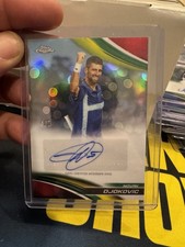 2025 Topps Chrome Tennis Novak Djokovic Auto /5 Red Rare!! SSP Joker!!!!