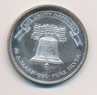 1985 LIBERTY SILVER A-MARK 1 ONE TROY OUNCE 999 SILVER ROUND