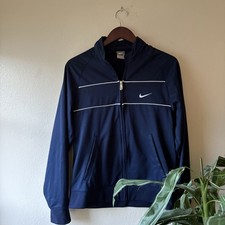 Nike Men's Track Jacket Full Zip , Size Small, Navy Great Conditi