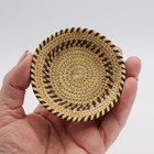 Mini Tohono O'odham Basket Bowl 3" W Yucca Devil's Claw JMB2 — photo 2