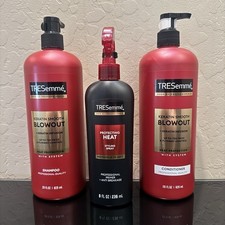 TRESemme Keratin Smooth 3pc Lot: 28oz Shampoo Conditioner Heat Spray NEW