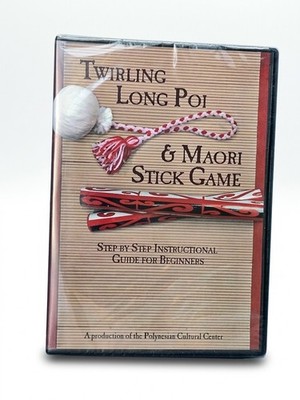 Twirling Long Poi DVD & Maori Stick Game Step By Step Instructional Guide 