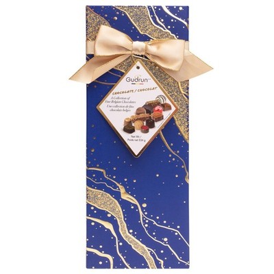 Gudrun Tall Tower Assorted Belgian Chocolates 18.8 oz - BLUE