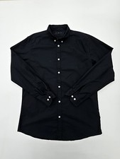 Ralph Lauren Herren Schwarz Knopfleiste Hemd ...