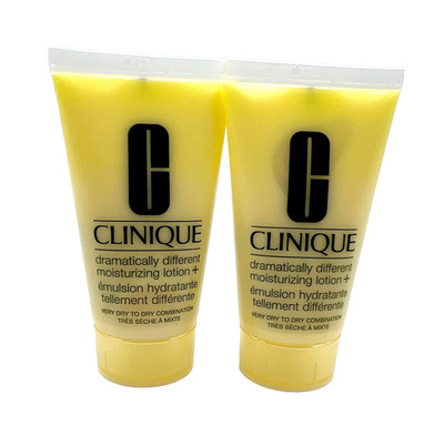 2 Pcs Clinique Dramatically Different Moisturizing Lotion+ 1.7oz *2=3.4 oz total