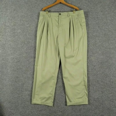Orvis Pants Mens Size 40 Grey Green Preppy Flat Front Straight Leg Pockets