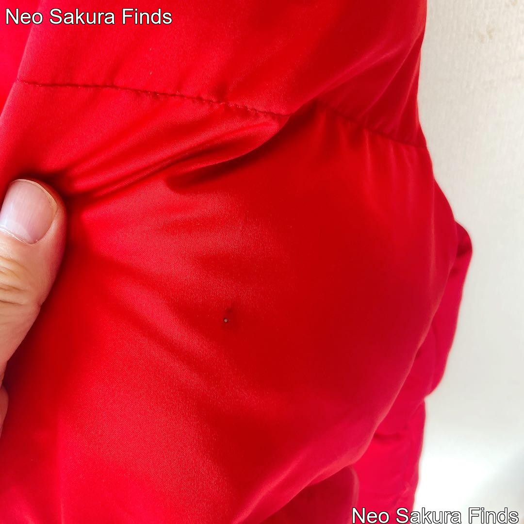 MONCLER Patch Down Jacket Blouson Coat Red Vintag… - image 6