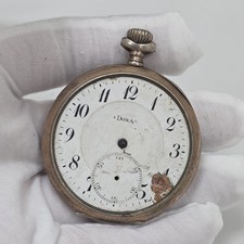 DOXA Hors Concours .800 Silver Pocket Watch LIEGE 1905, Medaille D  or Milan 1906