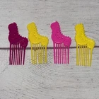 Vintage Barbie Island Fun Seahorse Comb Hair Accessory Lot of 4 Yellow Pink Red