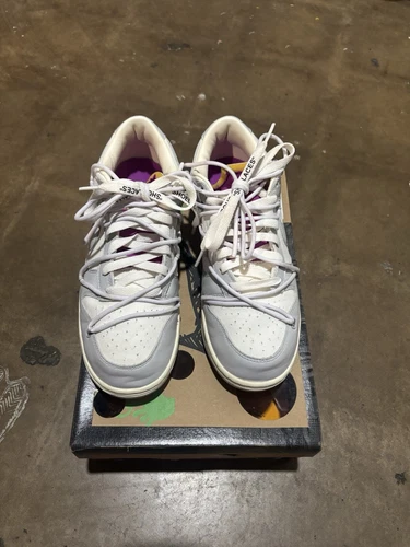 Size 9.5- Nike Dunk Low x Off-White ‘Lot 3 Of 50’ PREOWNED/ Fast Shipping!