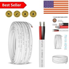 50ft Tinned Copper Marine Wire 18 AWG - Corrosion Resistant Flexible Solution