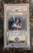 2023 Bowman Chrome Jacob Reimer 1st Gold Shimmer Auto /50 PSA 10