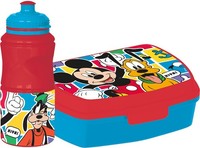 Tataway Disney Set Trinkflasche 380 Ml Und Sandwichbox Rot Kinder, Mickey