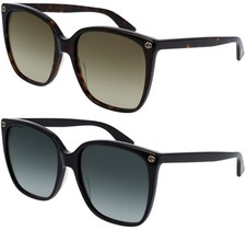 Gucci Women's Oversize Square Cat-Eye w/ Gradient Lens - GG0022- Made In Italy