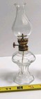 Glass Oil Lamp 7" Tall Small Lantern Vintage VTG With Wick Set Of 2 — photo 3