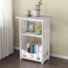3 Tier Bedside Table 50x46x30cm - Modern Nightstand End Table for Home Bedroom