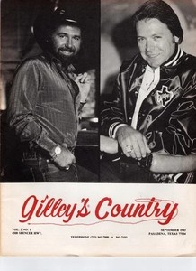 Vintage 1983 Gilley's Country Brochure Pasadena TEXAS  M. Gilley & Johnny Lee