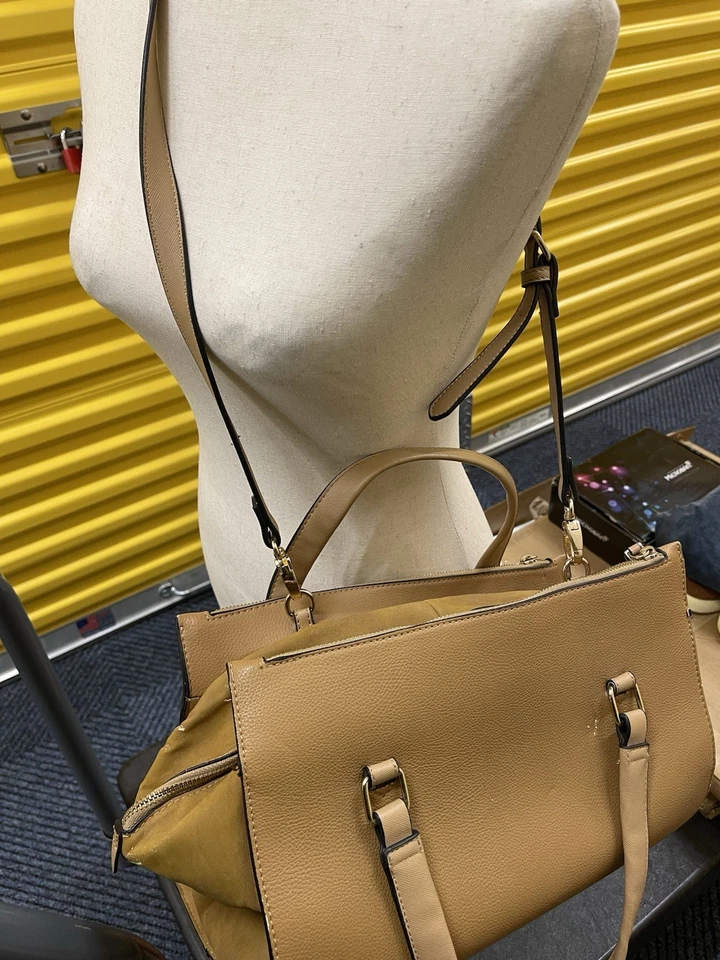 Bolso de Mano para Mujer River Island Marrón Tostado con Correa para el Hombro Cremallera Cuero Sintético Foto 4 de 4