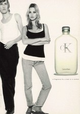 CK PERFUME SEXY WOMAN VINTAGE POSTCARD