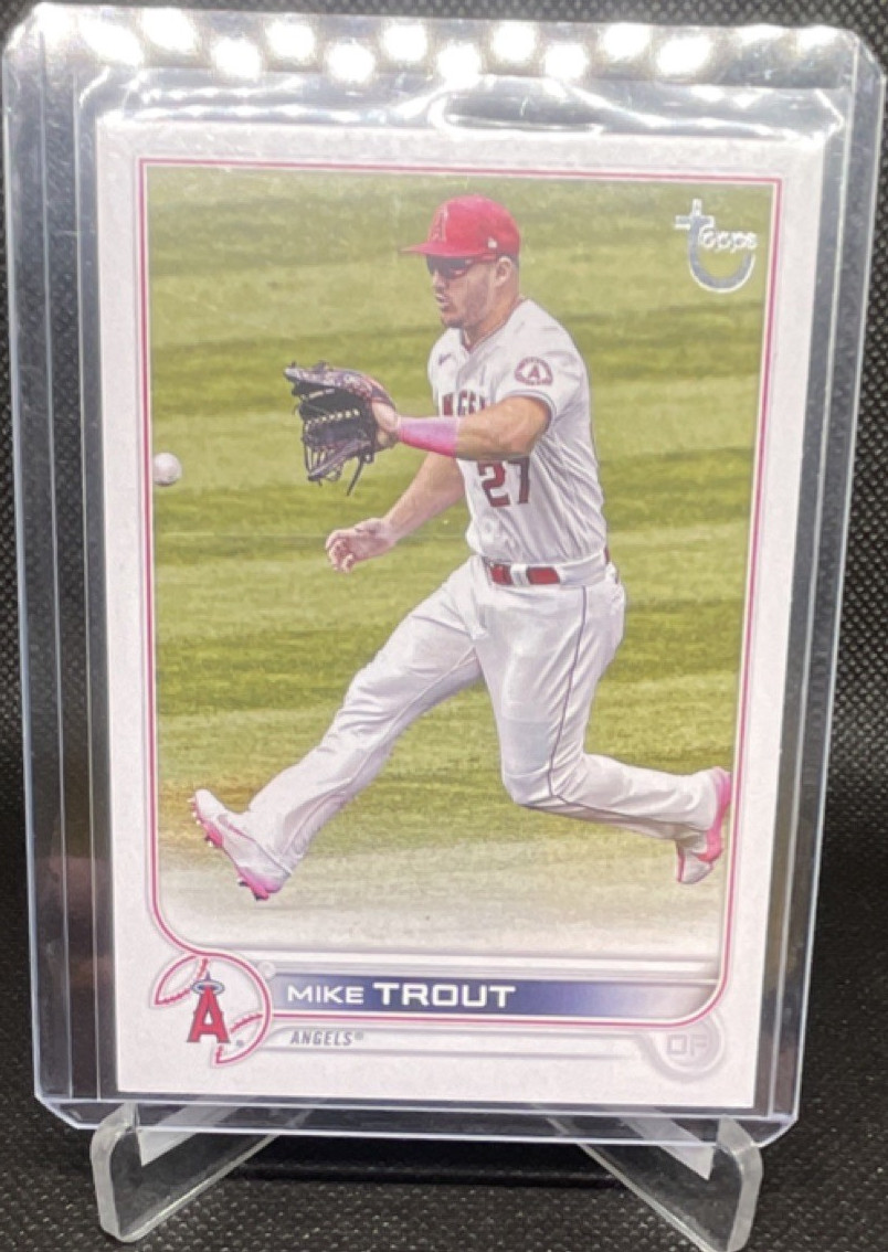 2022 Topps Series 1 Mike Trout Los Angeles Angels #27 Vintage Stock /99