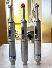 Fusion Bluelight LED Dental Curing Light Lot of 3 w/ Power Adapter & Shields