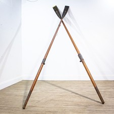 Decorative Cambridge University Rowing Oars 19th Century & 1932