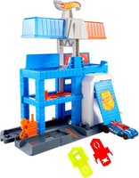 Hot Wheels City Downtown Police Tower Spielset Mit Die-Cast Polizeiauto 1:64