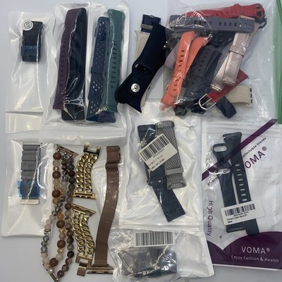 Smart Watch Band Lot- Apple Watch, Android & Mixed Brands 1 lbs 7 Oz, 26 Bands
