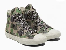 Converse Chuck Taylor All Star High 'Camo Women’s Size 8 Shoe Green Sneaker