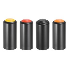 4PCS Battery Cover Mic Battery Screw on Cap Red Orange Yellow Black