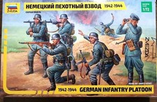 Soldatini Scala 1/72 WWII GERMAN PLATOON - ZVEZDA 1942-1944 - ZVEZDA 8078