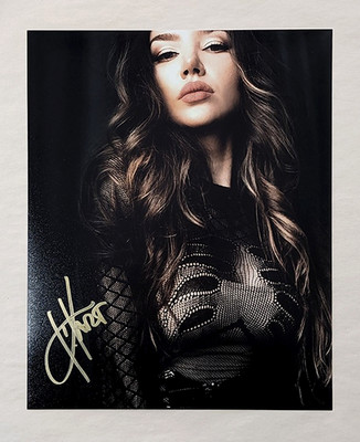 ARCH ENEMY lauren hart SIGNED 8x10 PHOTO Once Human metal band AUTOGRAPH coa