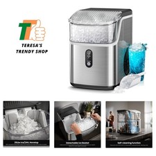 Nugget Ice Makers Countertop,Portable Ice Machine with Crushed Ice, 35lbs/Day...