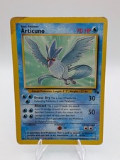 Articuno 17/62 Rare Fossil Pokemon Unlimited Damaged