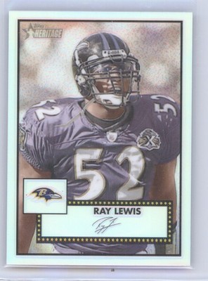 2006 Topps Heritage Football RAY LEWIS #THC22 Refractor - Ravens